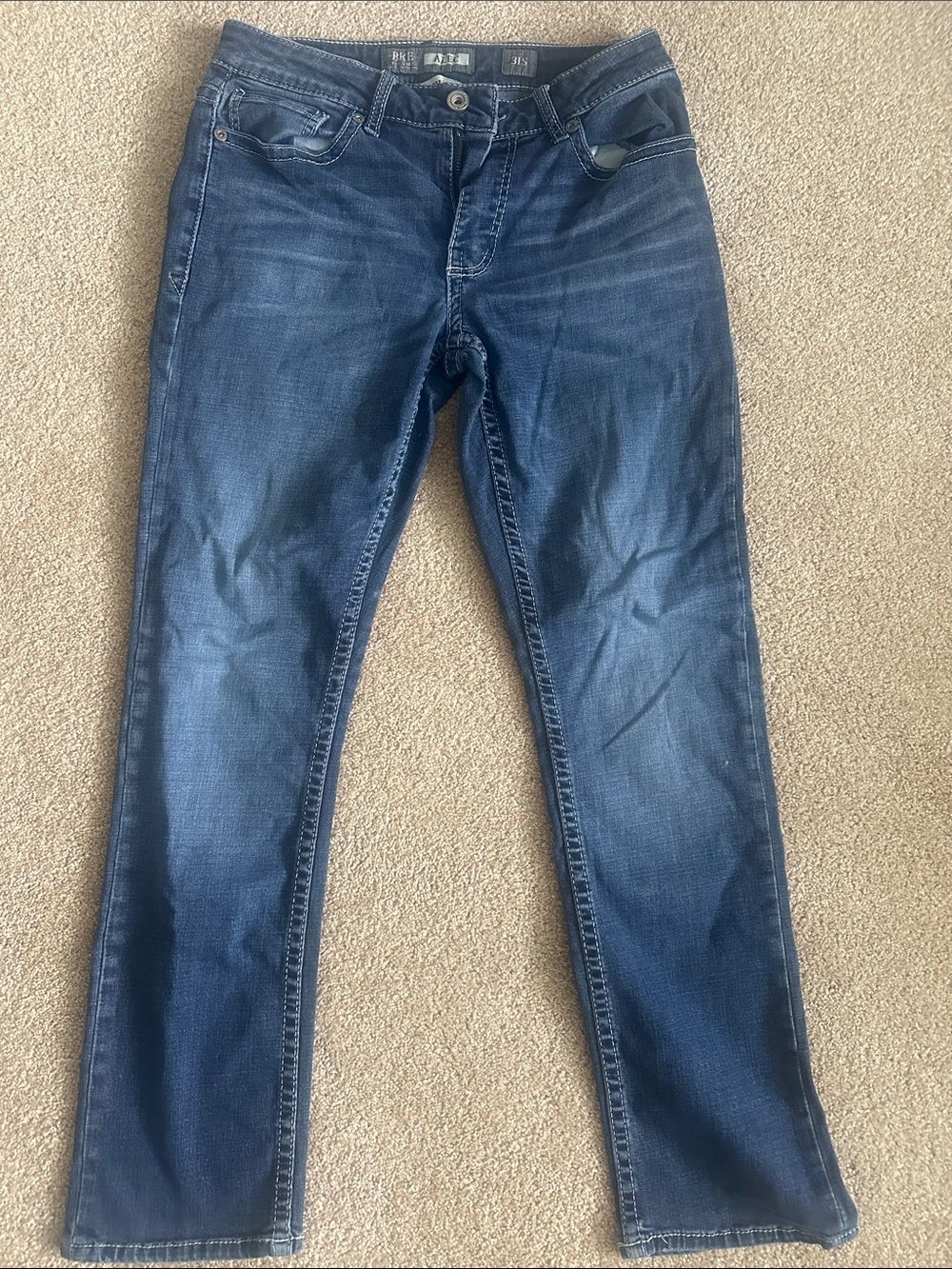 BKE Men's Dark Blue Slim Stretch Jeans